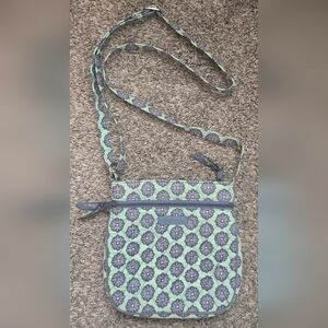 Vera Bradley Petite Double Zip Crossbody Purse In Nomadic Blossoms